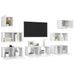 Ensemble de meuble TV 7 pcs Blanc brillant - Photo n°3