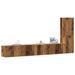 Ensemble de meuble TV mural 3 pcs vieux bois bois d'ingénierie - Photo n°1