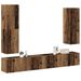 Ensemble de meuble TV mural 4 pcs vieux bois bois d'ingénierie - Photo n°1