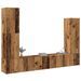 Ensemble de meuble TV mural 4 pcs vieux bois bois d'ingénierie - Photo n°1