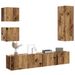 Ensemble de meuble TV mural 5 pcs vieux bois bois d'ingénierie - Photo n°1