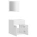 Ensemble de meubles de bain 2 pcs Blanc brillant 13 - Photo n°5