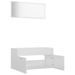 Ensemble de meubles de bain 2 pcs Blanc brillant 9 - Photo n°6