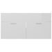 Ensemble de meubles de bain 2 pcs Blanc brillant 9 - Photo n°9