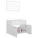 Ensemble de meubles de bain 2 pcs Blanc brillant 12 - Photo n°4