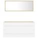 Ensemble de meubles de bain 2 pcs Blanc/chêne sonoma 7 - Photo n°6