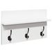 Ensemble de meubles de couloir 4 pcs blanc bois d'ingénierie - Photo n°9