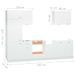 Ensemble de meubles de cuisine 7 pcs Blanc - Photo n°10