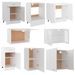 Ensemble de meubles de cuisine 8 pcs Blanc 2 - Photo n°5