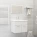 Ensemble de meubles de salle de bain 2 pcs Blanc 10 - Photo n°1