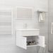 Ensemble de meubles de salle de bain 2 pcs Blanc 10 - Photo n°3