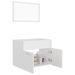 Ensemble de meubles de salle de bain 2 pcs Blanc 10 - Photo n°4