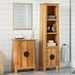 Ensemble de meubles de salle de bain 2 pcs bois de pin massif - Photo n°2