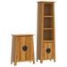 Ensemble de meubles de salle de bain 2 pcs bois de pin massif - Photo n°1