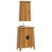 Ensemble de meubles de salle de bain 2 pcs bois de pin massif - Photo n°3