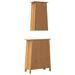 Ensemble de meubles de salle de bain 2 pcs bois de pin massif - Photo n°7