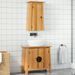 Ensemble de meubles de salle de bain 2 pcs bois de pin massif - Photo n°2