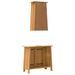 Ensemble de meubles de salle de bain 2 pcs bois de pin massif - Photo n°7