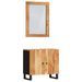 Ensemble de meubles de salle de bain 2 pcs bois massif d'acacia - Photo n°1