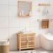 Ensemble de meubles de salle de bain 2 pcs Bois massif de noyer - Photo n°1