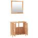 Ensemble de meubles de salle de bain 2 pcs Bois massif de noyer - Photo n°3