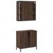 Ensemble de meubles de salle de bain 2 pcs Chêne marron - Photo n°8