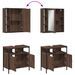 Ensemble de meubles de salle de bain 2 pcs Chêne marron - Photo n°9