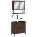 Ensemble de meubles de salle de bain 2 pcs Chêne marron - Photo n°1