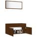 Ensemble de meubles de salle de bain 2 pcs Chêne marron - Photo n°4