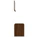 Ensemble de meubles de salle de bain 2 pcs Chêne marron - Photo n°6