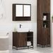 Ensemble de meubles de salle de bain 2 pcs Chêne marron - Photo n°3