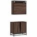 Ensemble de meubles de salle de bain 2 pcs Chêne marron - Photo n°7