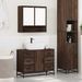 Ensemble de meubles de salle de bain 2 pcs Chêne marron - Photo n°3