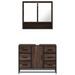 Ensemble de meubles de salle de bain 2 pcs Chêne marron - Photo n°5