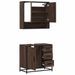 Ensemble de meubles de salle de bain 2 pcs Chêne marron - Photo n°8