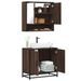 Ensemble de meubles de salle de bain 2 pcs Chêne marron - Photo n°1