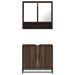 Ensemble de meubles de salle de bain 2 pcs Chêne marron - Photo n°5