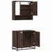 Ensemble de meubles de salle de bain 2 pcs Chêne marron - Photo n°8