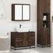 Ensemble de meubles de salle de bain 2 pcs Chêne marron - Photo n°3