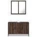 Ensemble de meubles de salle de bain 2 pcs Chêne marron - Photo n°5