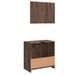 Ensemble de meubles de salle de bain 2 pcs Chêne marron - Photo n°7