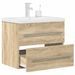 Ensemble de meubles de salle de bain 2 pcs chêne sonoma - Photo n°1