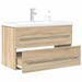 Ensemble de meubles de salle de bain 2 pcs chêne sonoma - Photo n°1