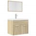 Ensemble de meubles de salle de bain 2 pcs chêne sonoma - Photo n°1