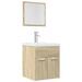 Ensemble de meubles de salle de bain 2 pcs chêne sonoma - Photo n°1