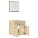 Ensemble de meubles de salle de bain 2 pcs chêne sonoma - Photo n°5