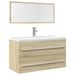Ensemble de meubles de salle de bain 2 pcs chêne sonoma - Photo n°1