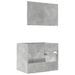 Ensemble de meubles de salle de bain 2 pcs gris béton - Photo n°7