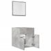 Ensemble de meubles de salle de bain 2 pcs gris béton - Photo n°5