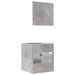 Ensemble de meubles de salle de bain 2 pcs gris béton - Photo n°7